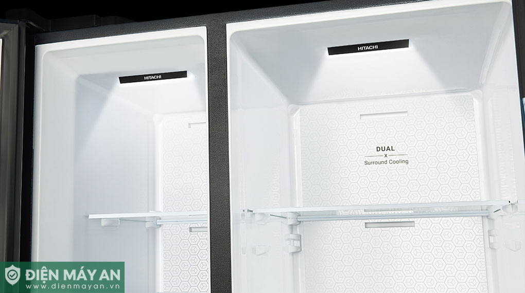 Tủ lạnh Hitachi Inverter 656 lít Side By Side HRSN9713ESMGWVN
